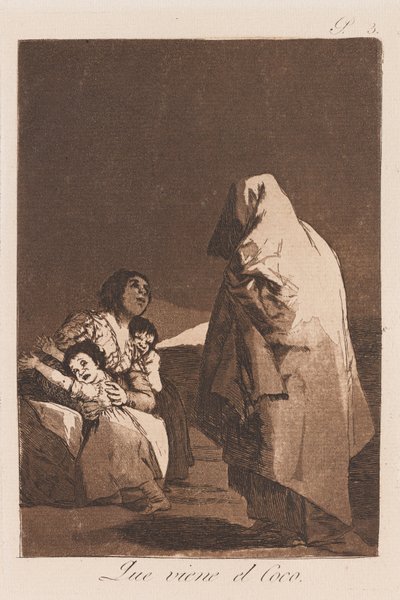İşte Comes the Bogey, 18. yüzyılın sonları ve 19. yüzyılın başlarında yüzyıl (baskı) by Francisco de Goya