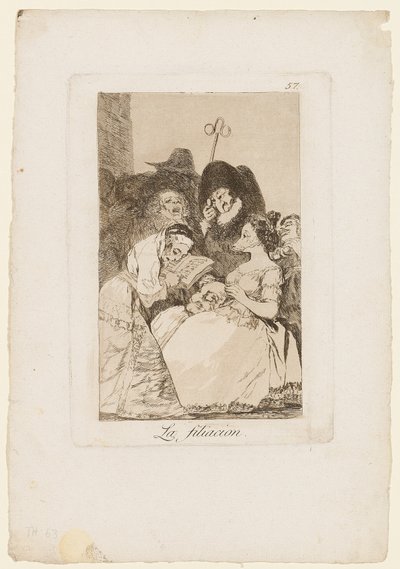 La Filiacion, "Los Caprichos" dan levha, 1799 by Francisco de Goya