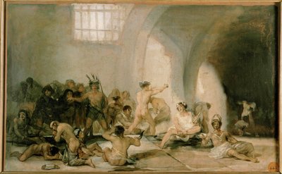 Akıl hastanesi (tuval üzerine resim) by Francisco Jose de Goya y Lucientes