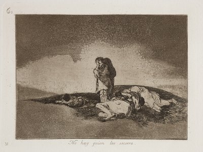 No Hay Quien Los Socorra (Onlara yardım edecek kimse yok) by Francisco Jose de Goya y Lucientes