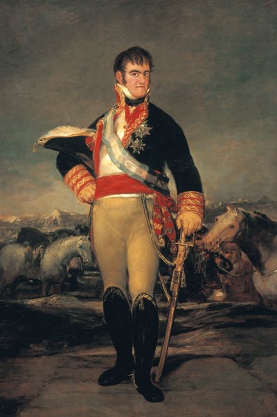 Ferdinand VII'nin Portresi (San Lorenzo de El Escorial by Francisco Jose de Goya y Lucientes