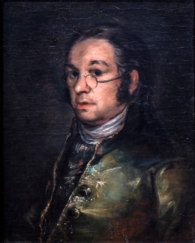 Gözlüklü otoportre, 1800 civarı (tuval üzerine yağlıboya) by Francisco Jose de Goya y Lucientes