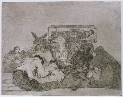 Garip bağlılık!, 'Savaşın Felaketleri'nin 66. levhası by Francisco Jose de Goya y Lucientes