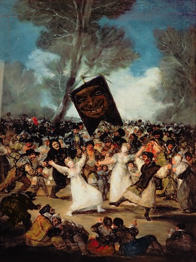 Sardalyanın Mezarı (Çarşamba günü Corpus Christi Festivali) c.1812-19 (tuval üzerine yağlı boya) by Francisco de Goya