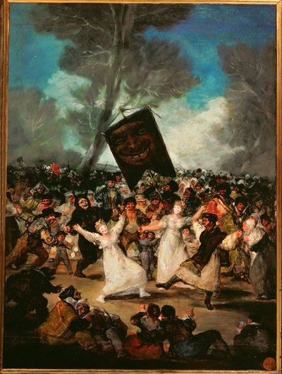 Sardalyanın Gömülmesi (ahşap üzerine resim) by Francisco Jose de Goya y Lucientes