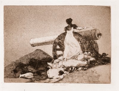 Savaşın Felaketleri: Ne cesaret! (bir hazırlık çiziminden gravür by Francisco de Goya