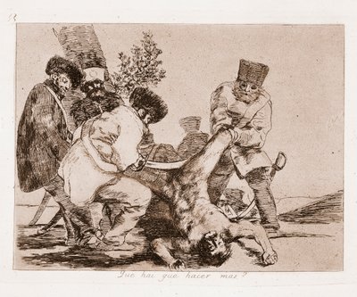 Savaşın Felaketleri: Başka ne yapabiliriz? (Çizdikten sonra gravür by Francisco de Goya