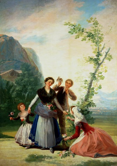 Çiçekçiler veya Bahar by Francisco de Goya