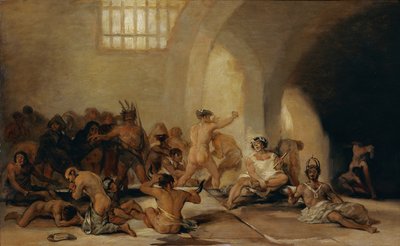 Tımarhane, c.1794 (panel üzerine yağlıboya) by Francisco Jose de Goya y Lucientes