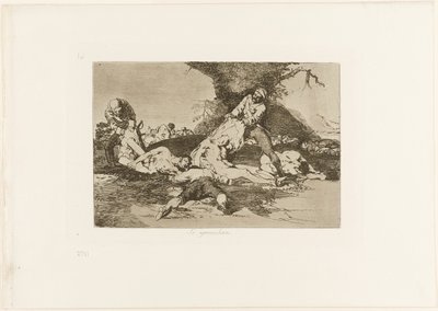Onlardan Yararlanıyorlar, Savaşın Felaketleri'nden 16. levha by Francisco Jose de Goya y Lucientes