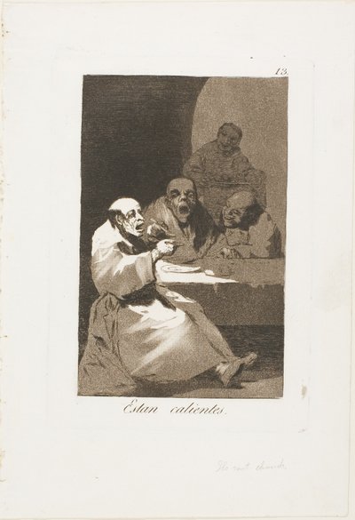 Sıcaklar, Los Caprichos'tan 13 numaralı plaka by Francisco Jose de Goya y Lucientes