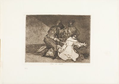 Bu Kötü, Savaşın Felaketleri'nden 46. plaka by Francisco Jose de Goya y Lucientes