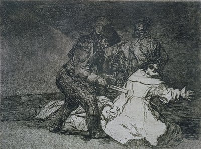 Bu kötü, 'Savaşın Felaketleri'nin 46. levhası by Francisco Jose de Goya y Lucientes