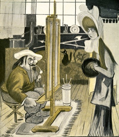 Genç bir İngiliz Kadın, bir Fransız Sanatçı için poz veriyor, 1903 by Francisco Sancha y Lengo