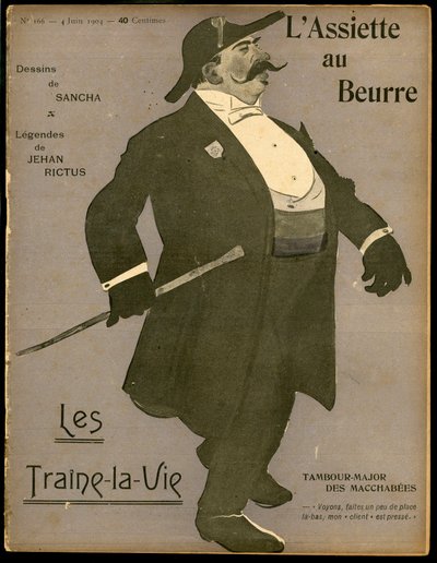 “Tereyağı Tabağı”nın Kapağı, 166 numara, Satirique ve Renkler by Francisco Sancha y Lengo