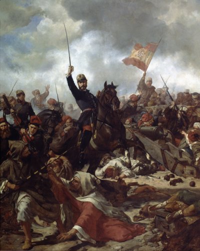 General John Prim ve Prats (1814-70), Tetouan Savaşı'nda by Francisco Sans y Cabot