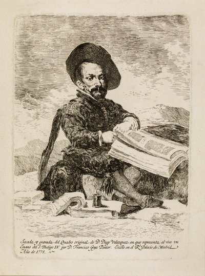 Cüceye [El Primo] by Francisco de Goya