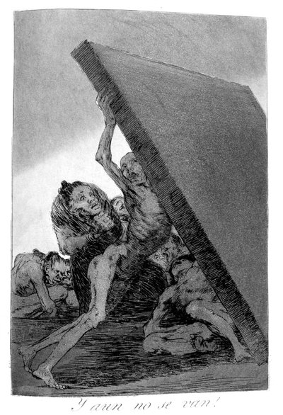 Ve hala gitmiyorlar!, 1799 by Francisco de Goya