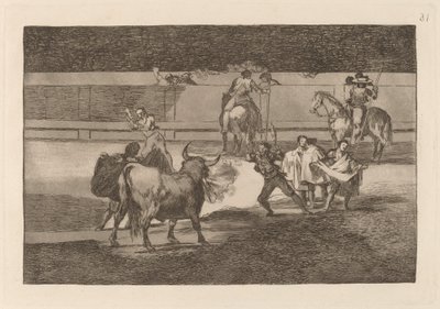 Havai fişekli banderillalar by Francisco de Goya