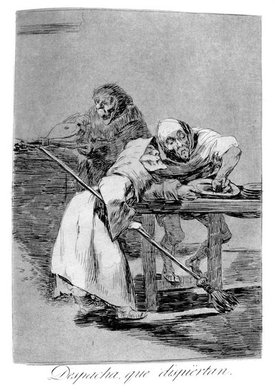 Çabuk ol, uyanıyorlar, 1799 by Francisco de Goya