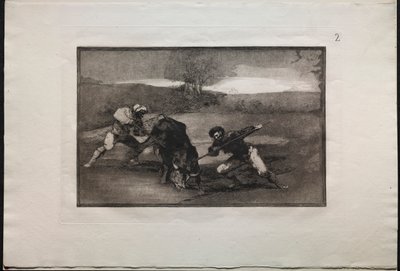 Boğa Güreşi: Yaya Avlanmanın Başka Bir Yolu by Francisco de Goya