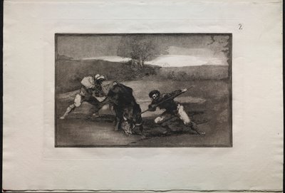 Boğa Güreşi: Yaya Avlanmanın Başka Bir Yolu, 1876. by Francisco de Goya