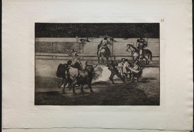 Boğa Güreşi: Havai Fişekli Banderillalar by Francisco de Goya
