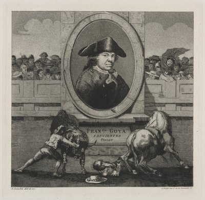 Boğa Güreşi: Cephe parçası by Francisco de Goya