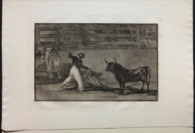 Boğa Güreşi: Zıpkınların veya Banderillaların Kökeni by Francisco de Goya