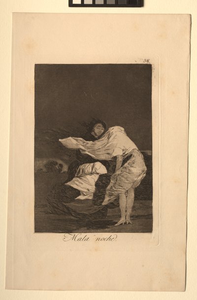 Caprichos: Kötü Bir Gece. by Francisco de Goya
