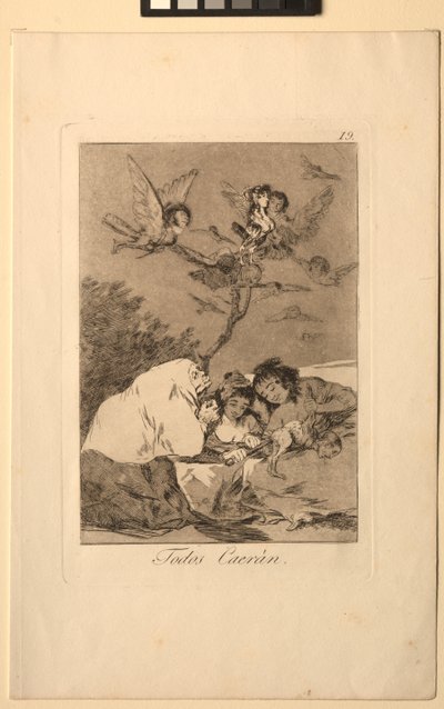 Caprichos: Her Şey Düşecek. by Francisco de Goya