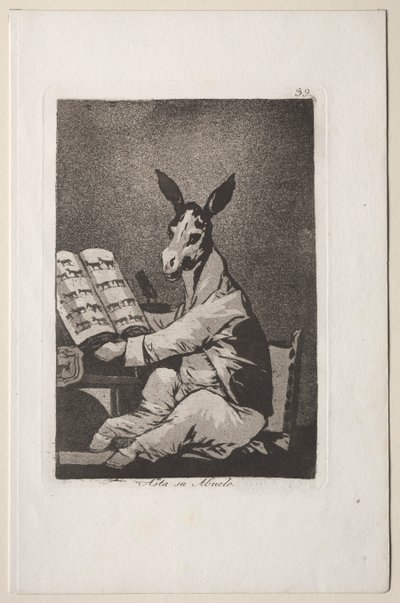 Caprichos: Dedesi de öyleydi. by Francisco de Goya