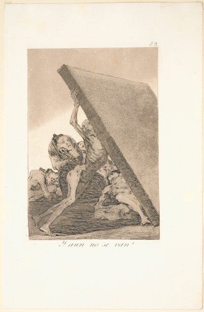 Caprichos: Ve Hala Gitmiyorlar! by Francisco de Goya