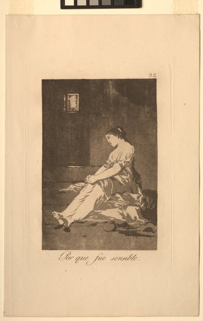 Caprichos: Çünkü Duyarlıydı.. by Francisco de Goya