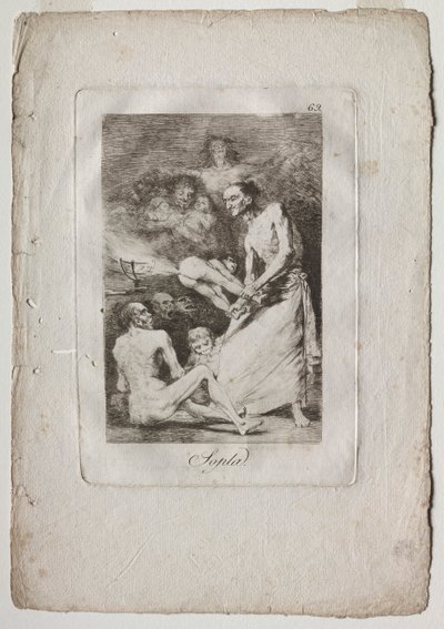 Caprichos: Darbe by Francisco de Goya