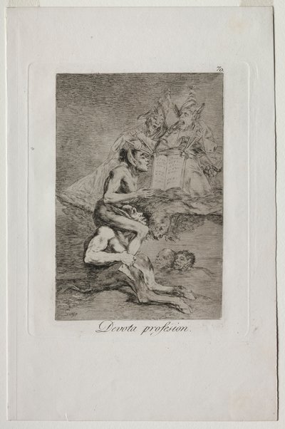 Caprichos: Dindar Meslek. by Francisco de Goya