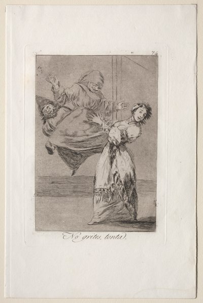 Caprichos: Aptalca Çığlık Atma by Francisco de Goya