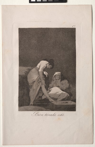 Caprichos: Güzel Esnemiş by Francisco de Goya