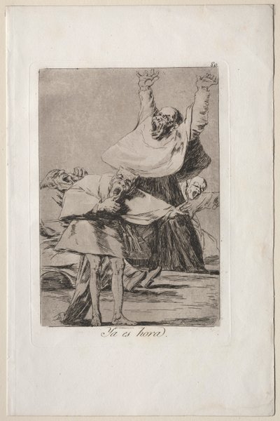 Caprichos: Vakit geldi. by Francisco de Goya