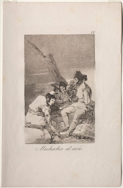 Caprichos: Bayanlar Hazırlanıyor.. by Francisco de Goya