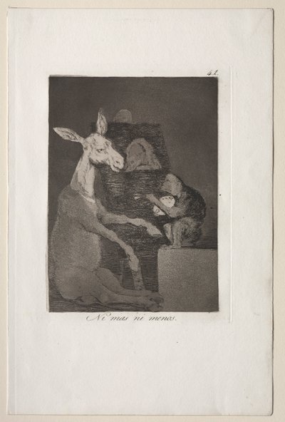 Caprichos: Ne Daha Fazla Ne Daha Az. by Francisco de Goya