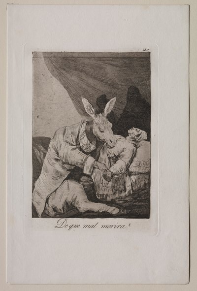 Caprichos: Ne Hasta Ölecek, c. 1798. by Francisco de Goya