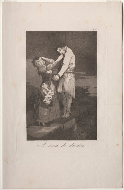 Caprichos: Diş Avı by Francisco de Goya