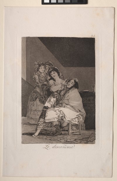 Caprichos: Onu Polar by Francisco de Goya