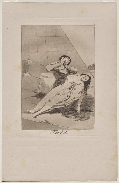 Caprichos: Tantalos by Francisco de Goya