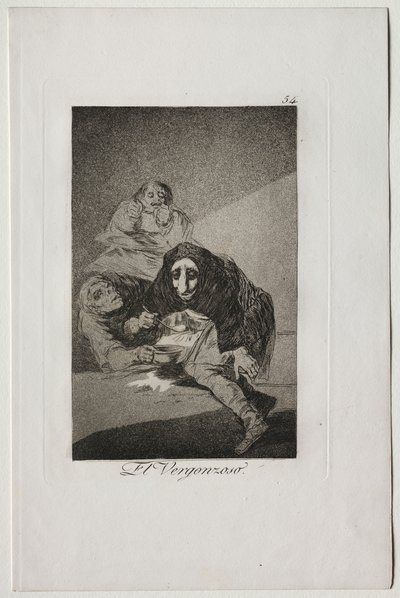 Caprichos: Utanmış Kişi by Francisco de Goya