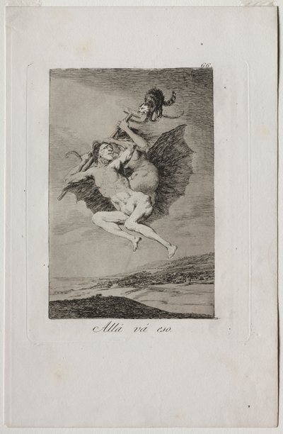 Caprichos: İşte Oluyor. by Francisco de Goya