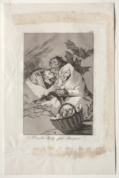 Caprichos: Emecek Çok Şey Var by Francisco de Goya