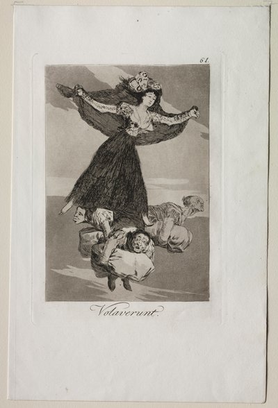 Caprichos: Uçmuşlar. by Francisco de Goya