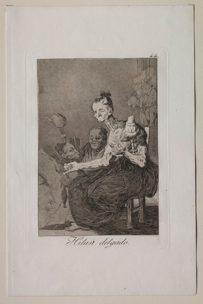 Caprichos: İyi Dönerler. by Francisco de Goya